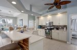 Open Kitchen with Stainless Appliances